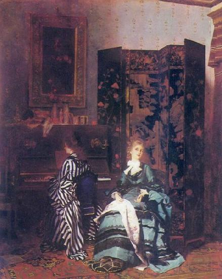 Albert von Keller Chopin Germany oil painting art